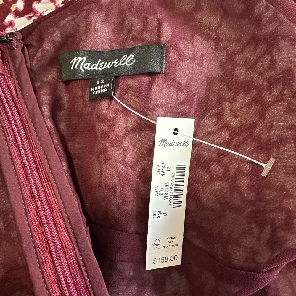 ☀️ New! MADEWELL Ruffled Scoopneck Maxi Dress in Floral - Picture 16 of 16